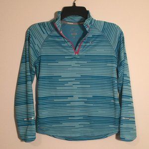 Nike Dry Fit Long Sleeve Girl's Workout Shirt Lg